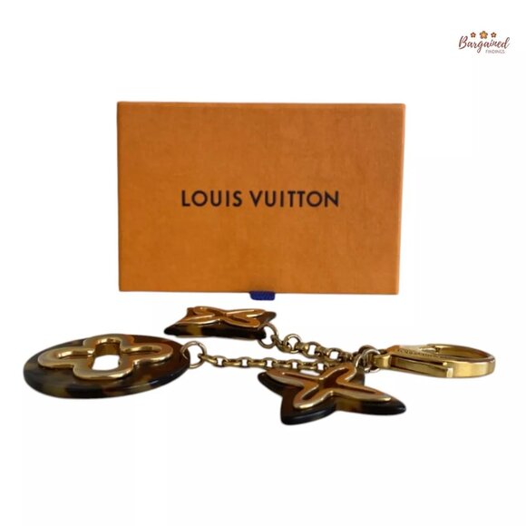 Authentic LOUIS VUITTON Tortoise Shell Resin Insolence Key Holder and Bag Charm - Picture 8 of 9